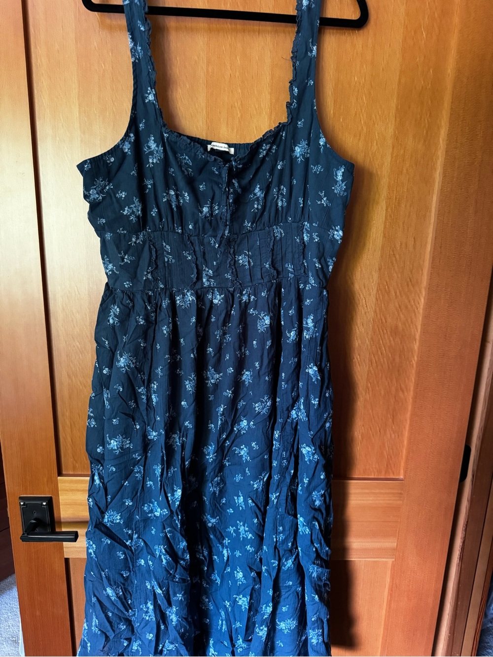 American Eagle Outfitters Navy Blue Floral Maxi Dress
